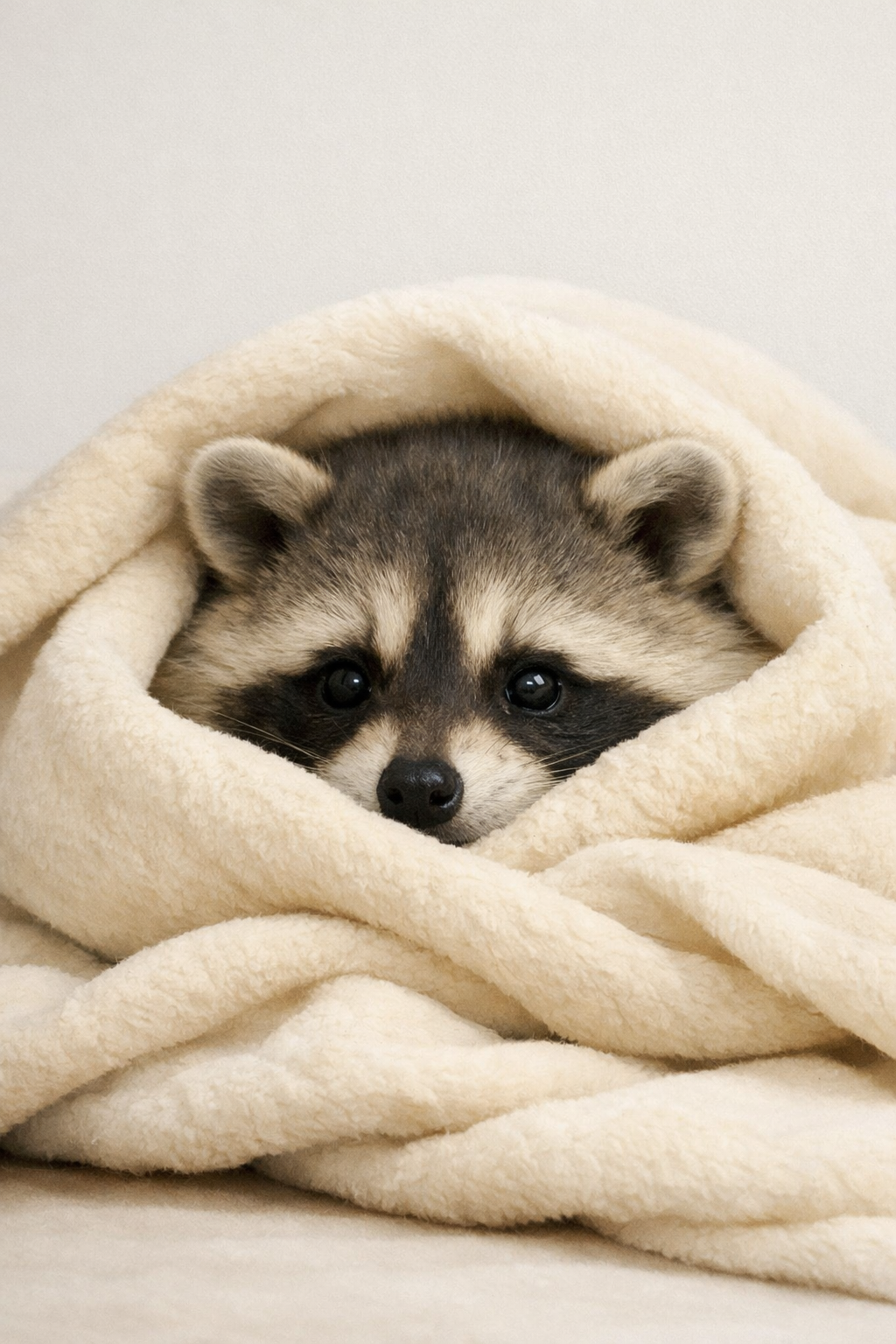 Baby Raccoon Peeking cross-stitch pattern preview — Nursery & Baby