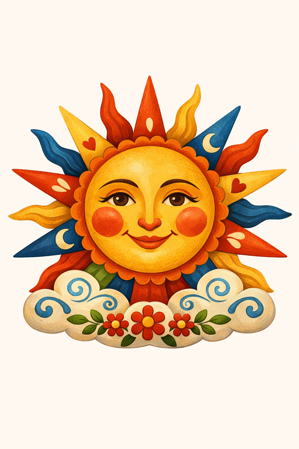 Radiating Sunburst cross-stitch pattern preview — Geometric & Abstract