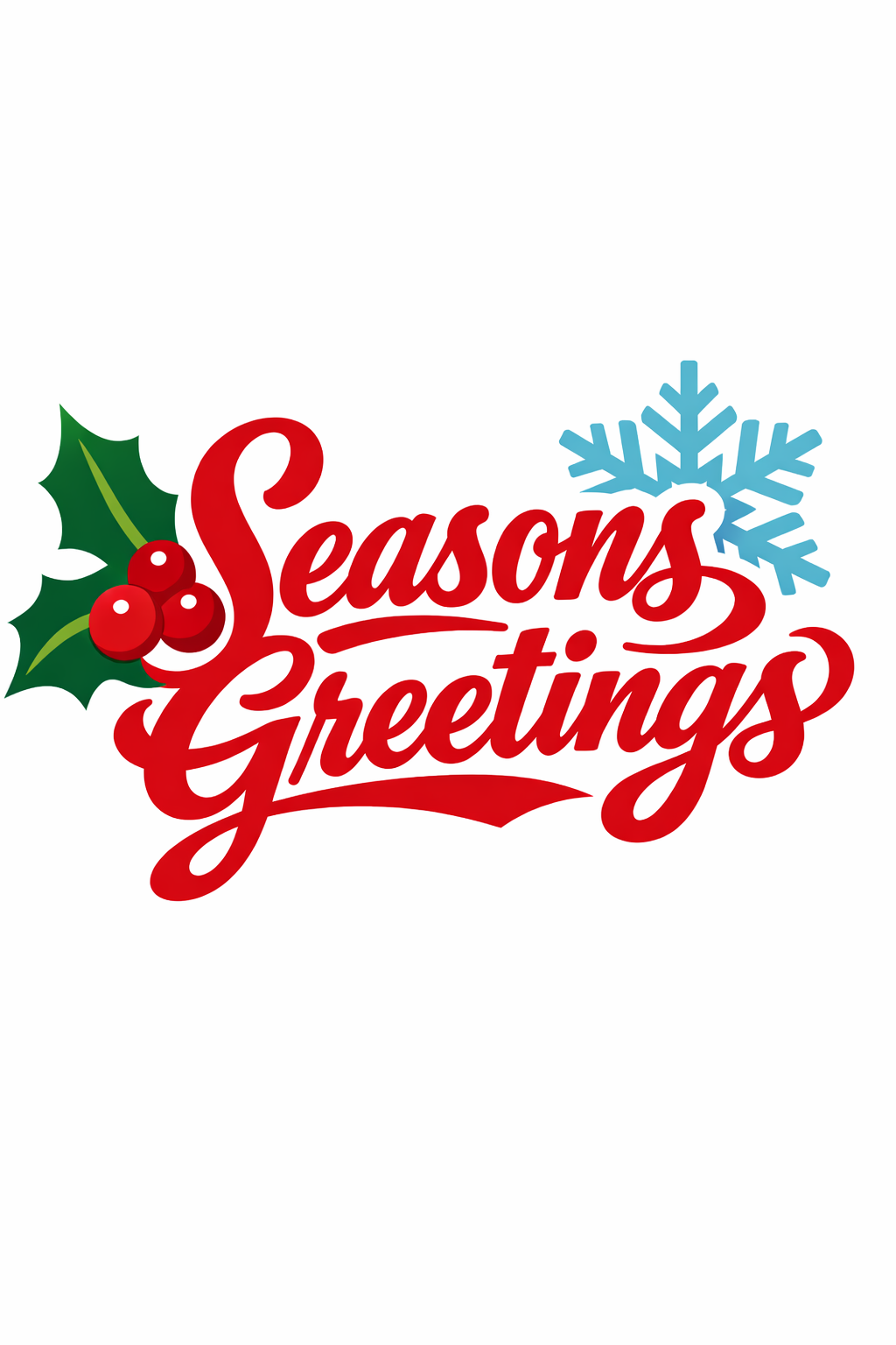 Ornate Seasons Greetings cross-stitch pattern preview — Quotes, Sayings & Monograms