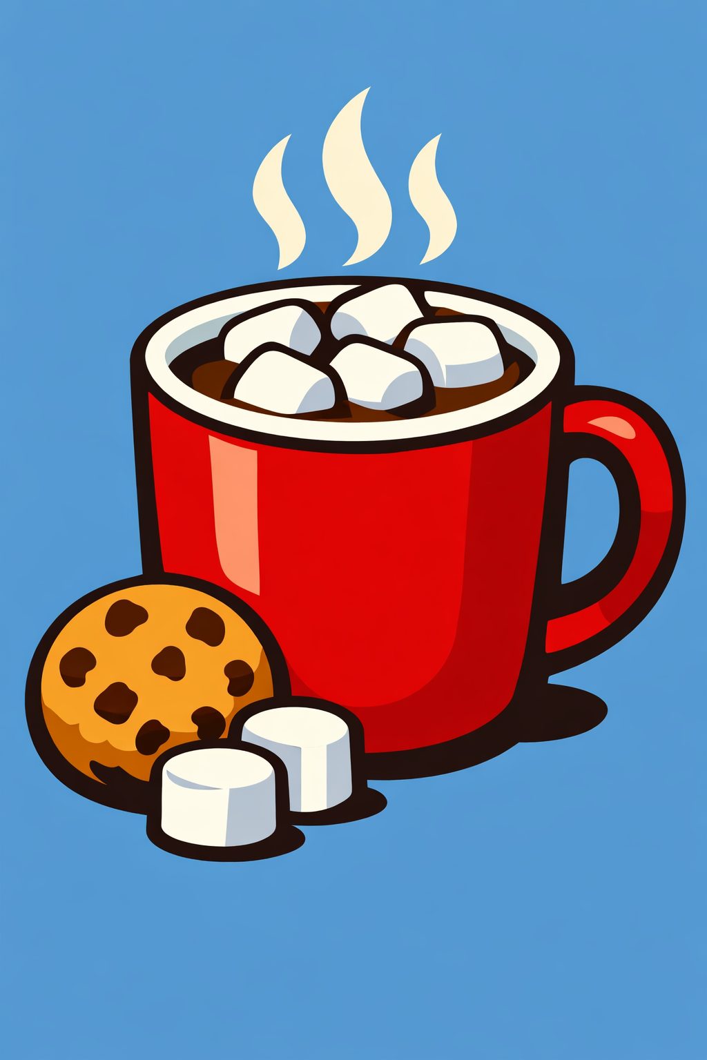 Cup Of Hot Cocoa With Marshmallows cross-stitch pattern preview — Food & Drink