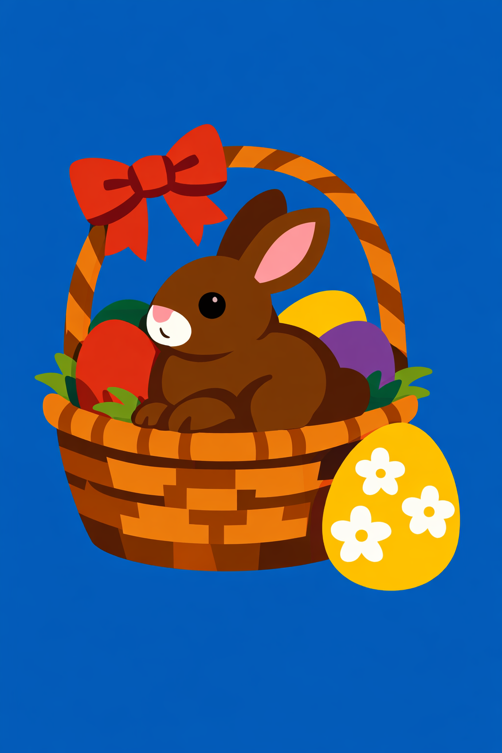Easter Basket With A Bunny cross-stitch pattern preview — Holidays & Seasonal