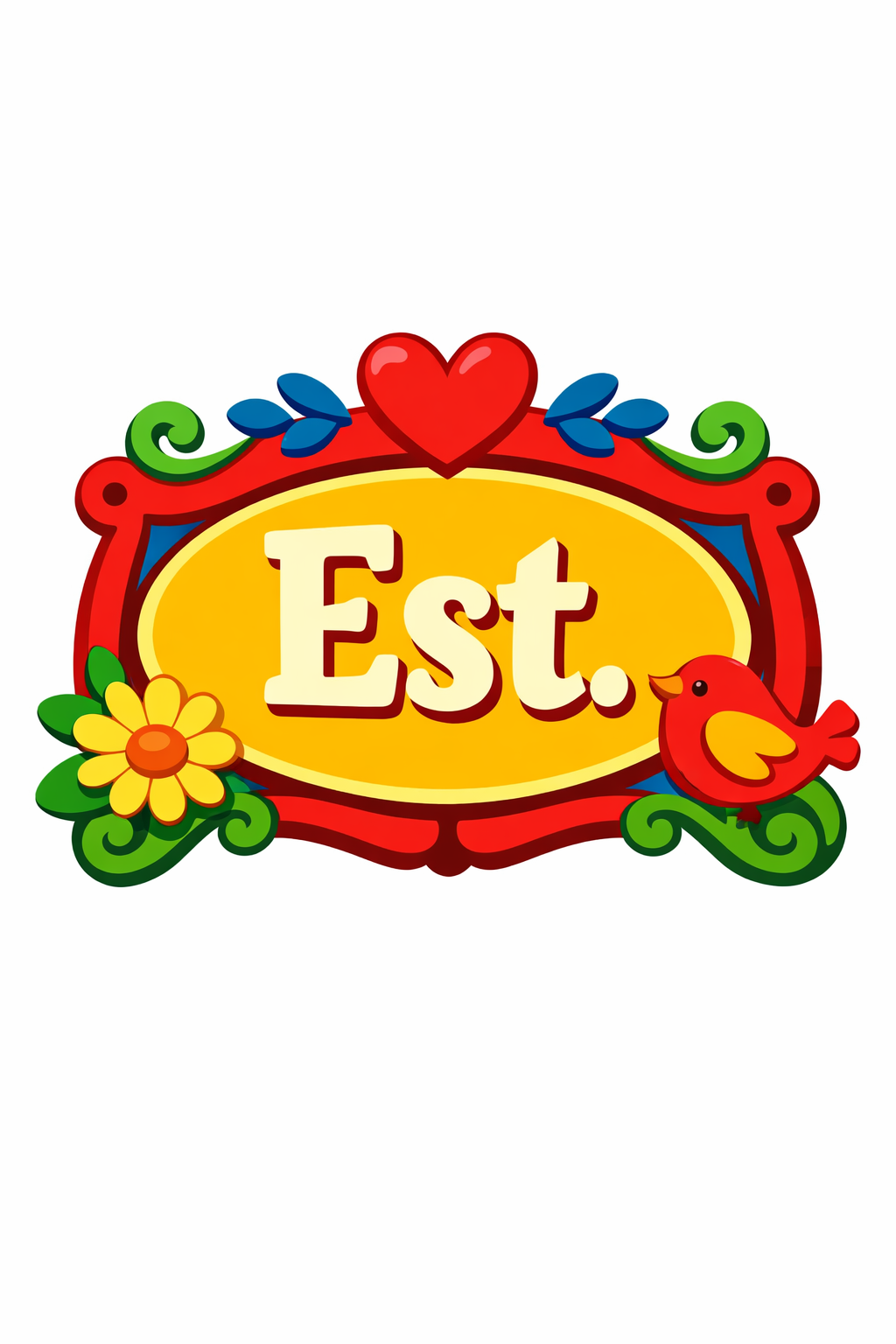 Family-established Sign Reading Est. With A cross-stitch pattern preview — Quotes, Sayings & Monograms