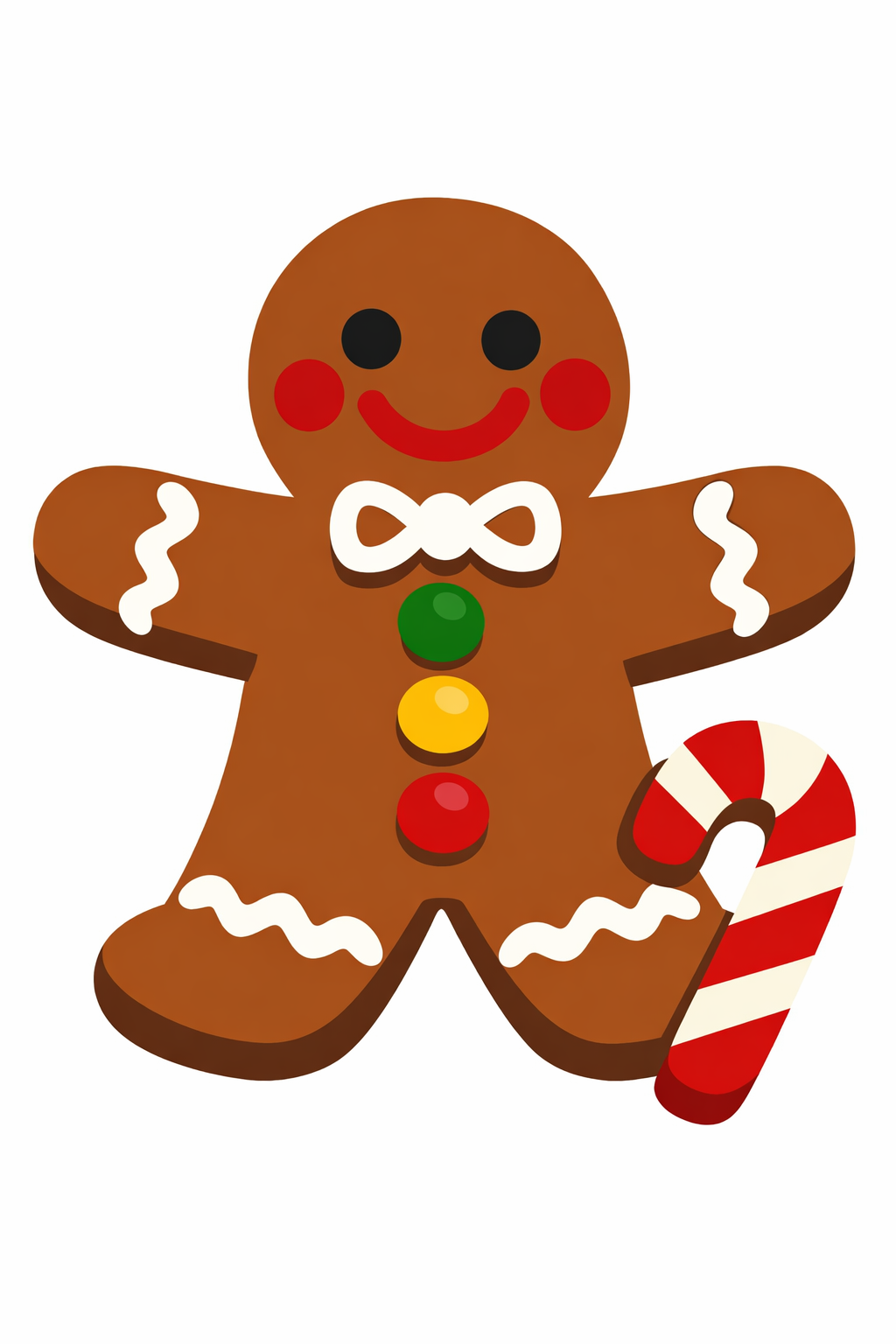 Gingerbread Man With Icing Details cross-stitch pattern preview — Holidays & Seasonal