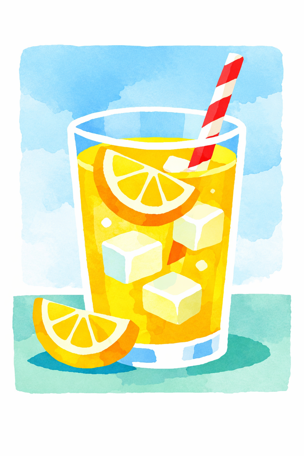 Glass Of Lemonade With A Straw cross-stitch pattern preview — Food & Drink