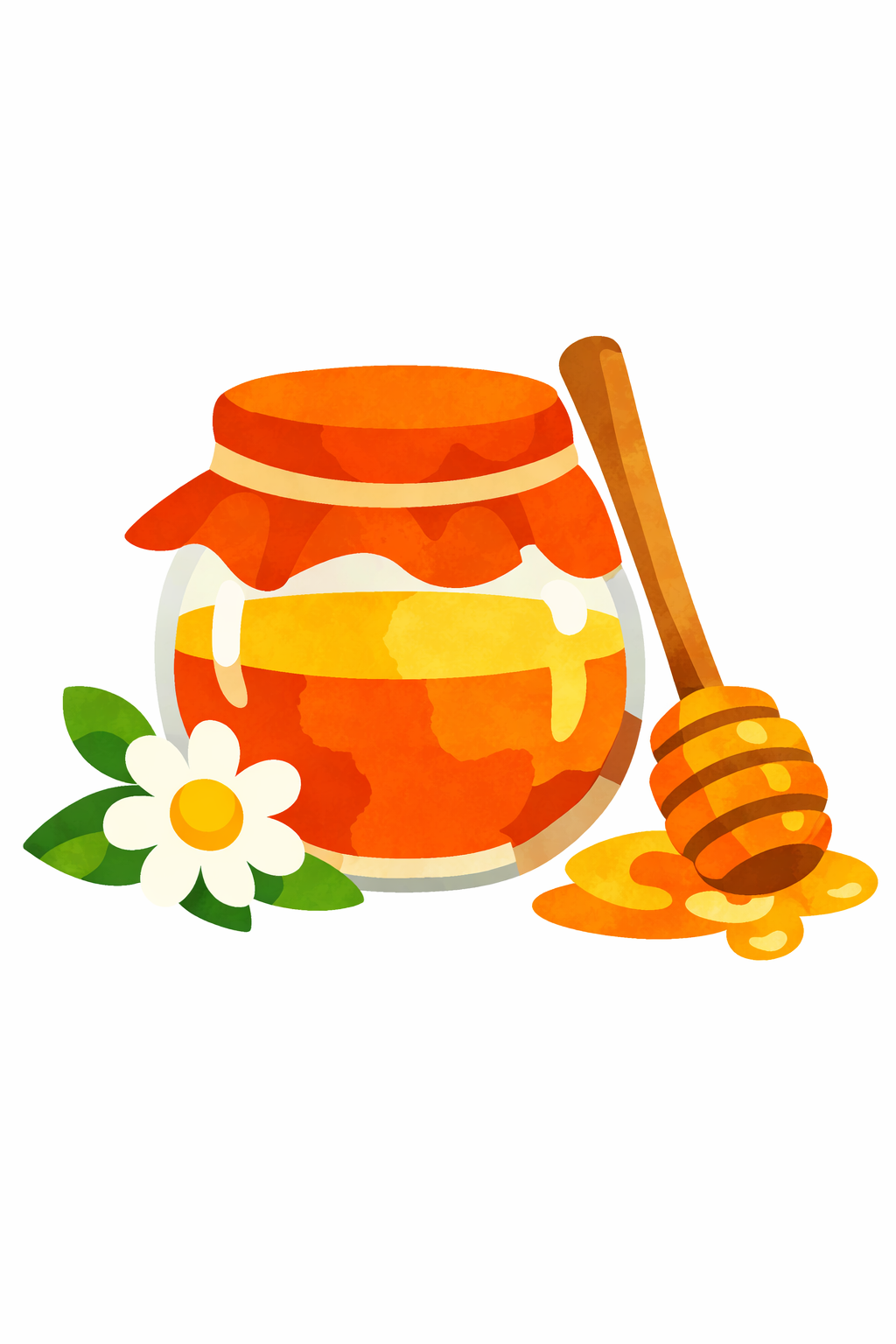 Honey Jar With A Dipper cross-stitch pattern preview — Food & Drink