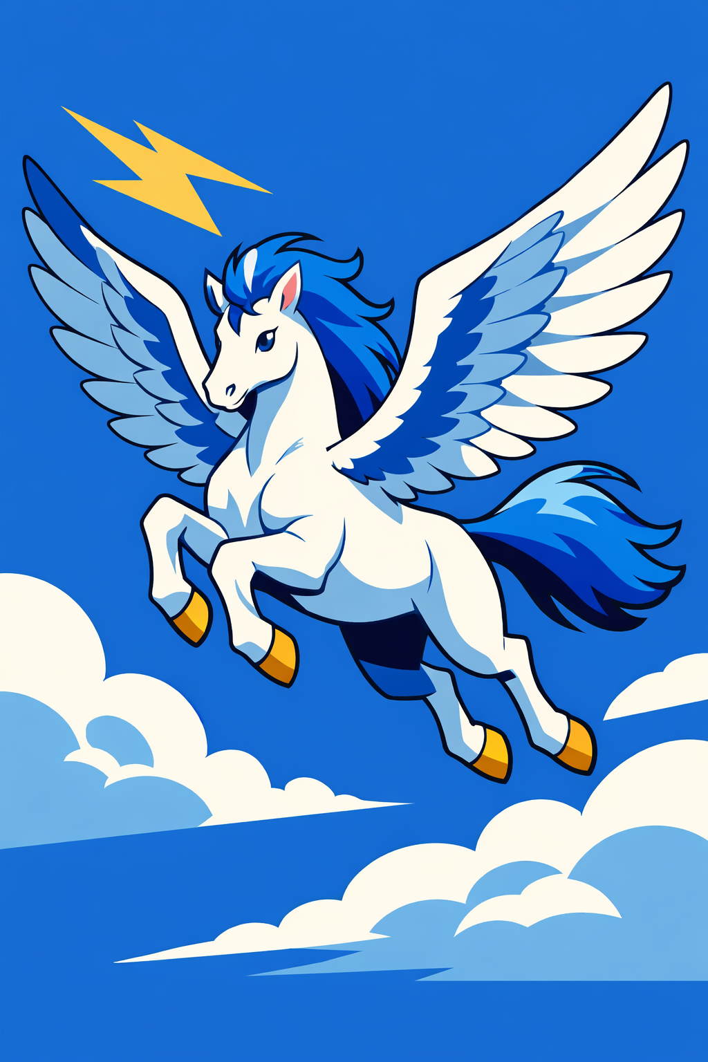 Pegasus In Flight cross-stitch pattern preview — Fantasy & Whimsical