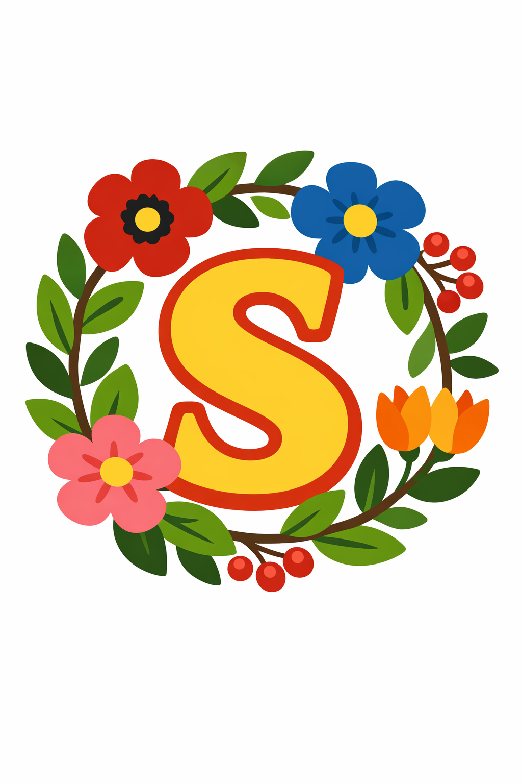 Single Initial Letter Framed By A cross-stitch pattern preview — Quotes, Sayings & Monograms