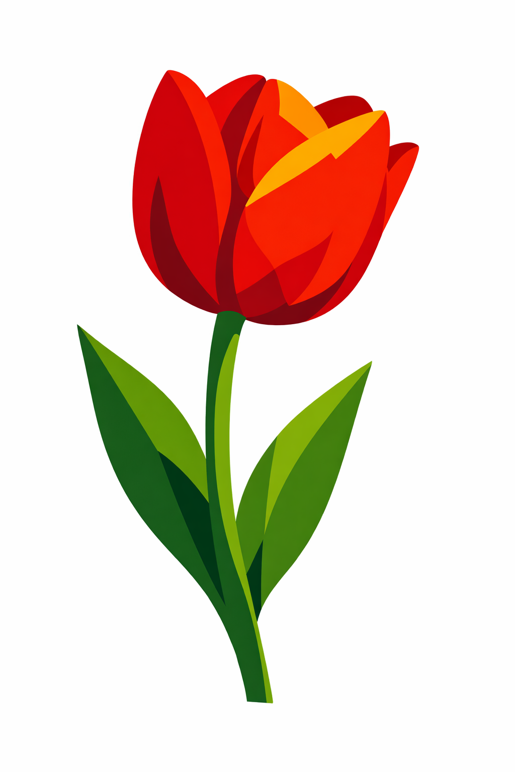 Single Tulip In Profile cross-stitch pattern preview — Florals & Botanicals