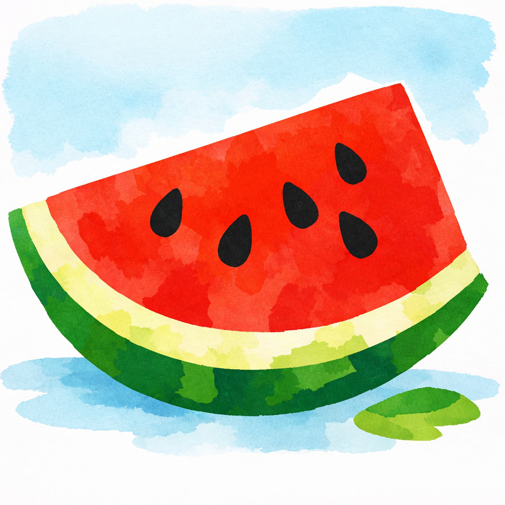 Slice Of Watermelon cross-stitch pattern preview — Food & Drink