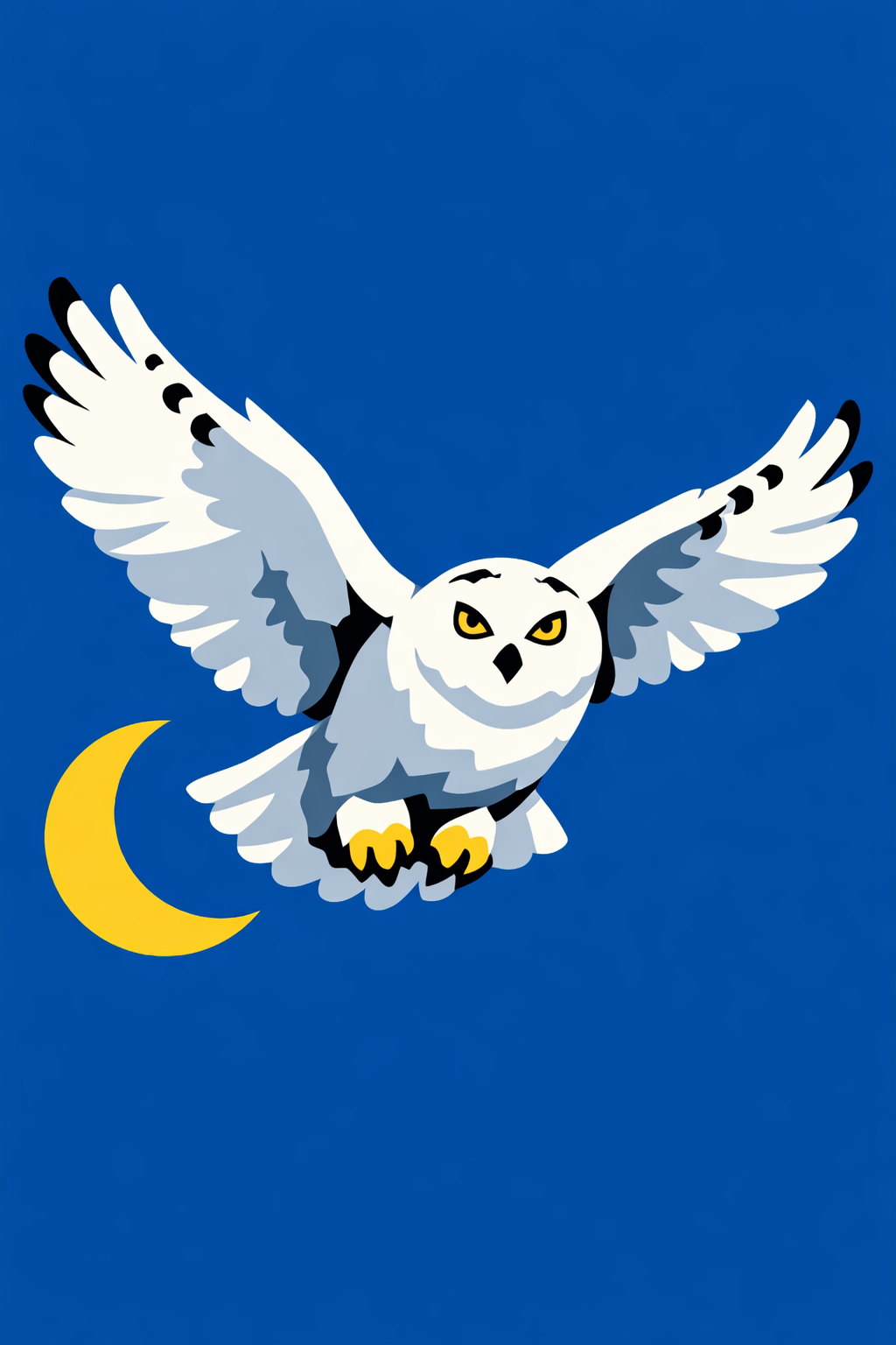 Snowy Owl In Flight cross-stitch pattern preview — Birds & Woodland Creatures