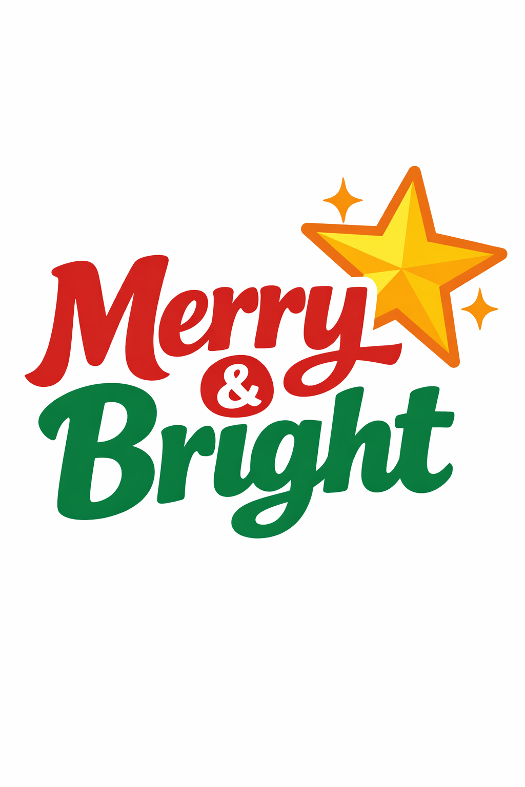 Words Merry And Bright With A cross-stitch pattern preview — Quotes, Sayings & Monograms